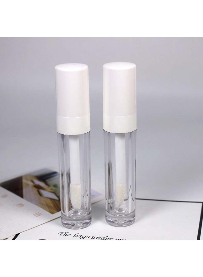 COSIDEA 30pcs White Empty 8ml 0.27oz PETG Lip Gloss Tubes with Big Doe Foot Wand，Lipgloss Containers，Concealer Tube Packing Container Bulk Wholesale - Image 3