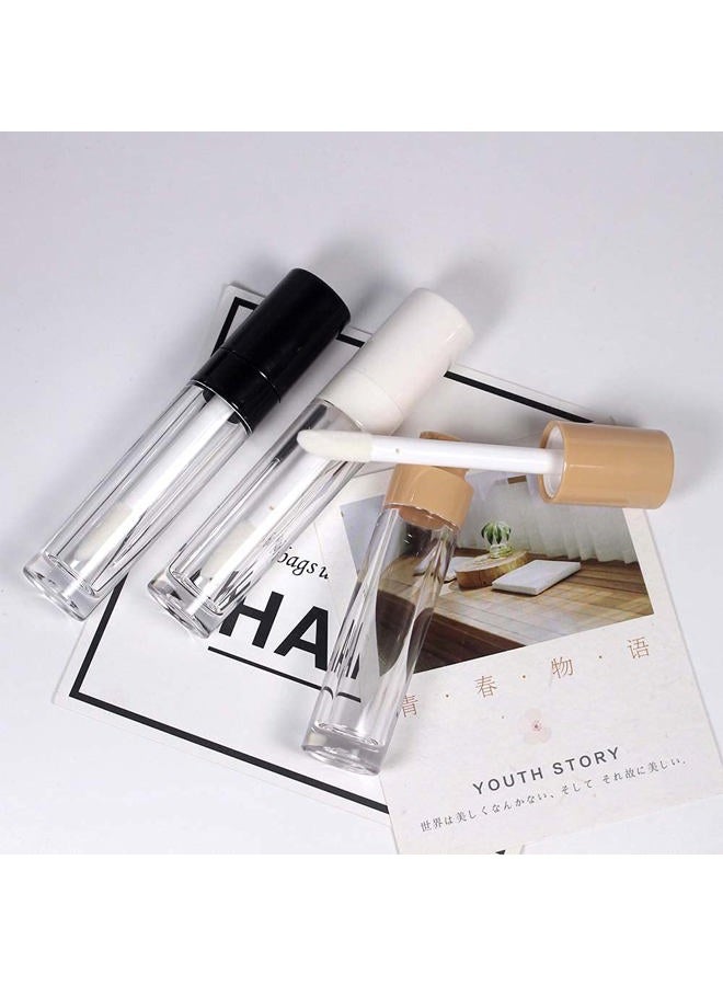 COSIDEA 30pcs White Empty 8ml 0.27oz PETG Lip Gloss Tubes with Big Doe Foot Wand，Lipgloss Containers，Concealer Tube Packing Container Bulk Wholesale - Image 5