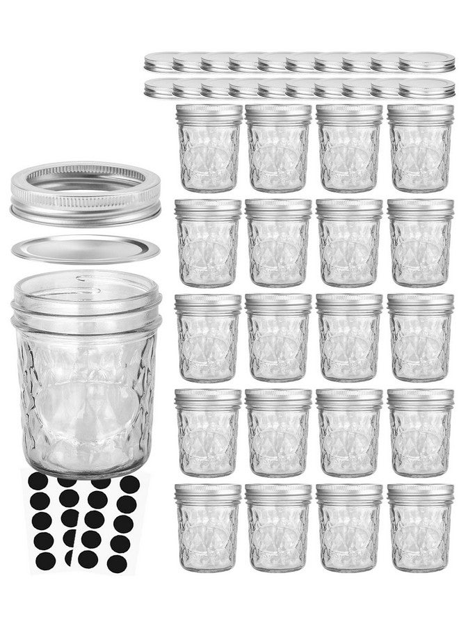 VERONES Mason Jars 6 OZ, 20 PACK 6oz Mason jars Canning Jars Jelly Jars With Lids, Ideal for Jam, Honey, Wedding Favors, Shower Favors, Extra 20 Lids - Image 1