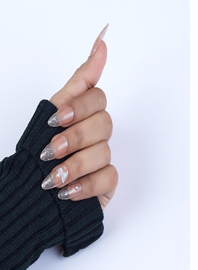 CherryBox 24 Artificial Nails | False Nails Fake nails Salon Manicure Acrylic Nail Art for Women Girls (2, Mid) - Image 1