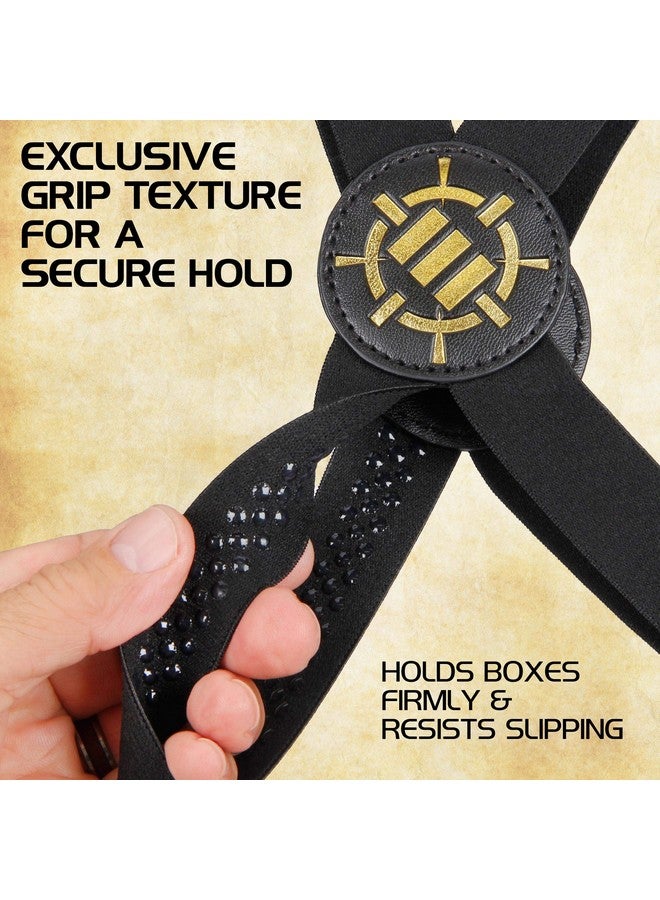 ENHANCE Board Game Bands - Elastic Box Bands with Durable Textured Grip to Keep Lids Closed on Board Boxes, Tabletop/Card Games Without Rubbing During Travel & Storage (Set of 5) - Image 3