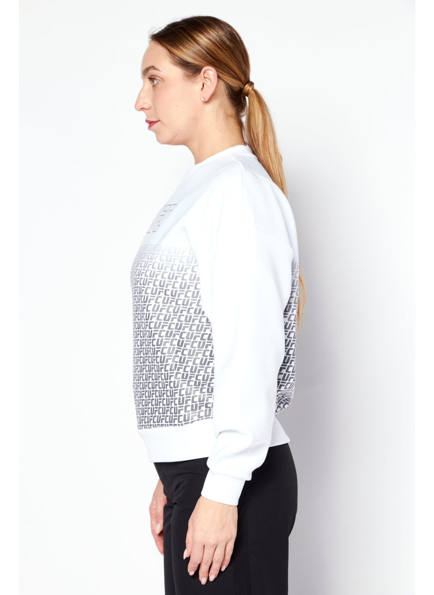 Ufc Women Sportswear Fit Long Sleeves Training Sweatshirt, White  - Image 2