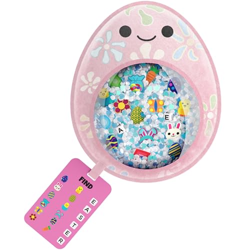 Vango BIZYBOO Easter Egg Busy Bag Scavenger Hunt Hidden Object Search Sensory Matching Game for Kids 2 and Up Pink - Image 1