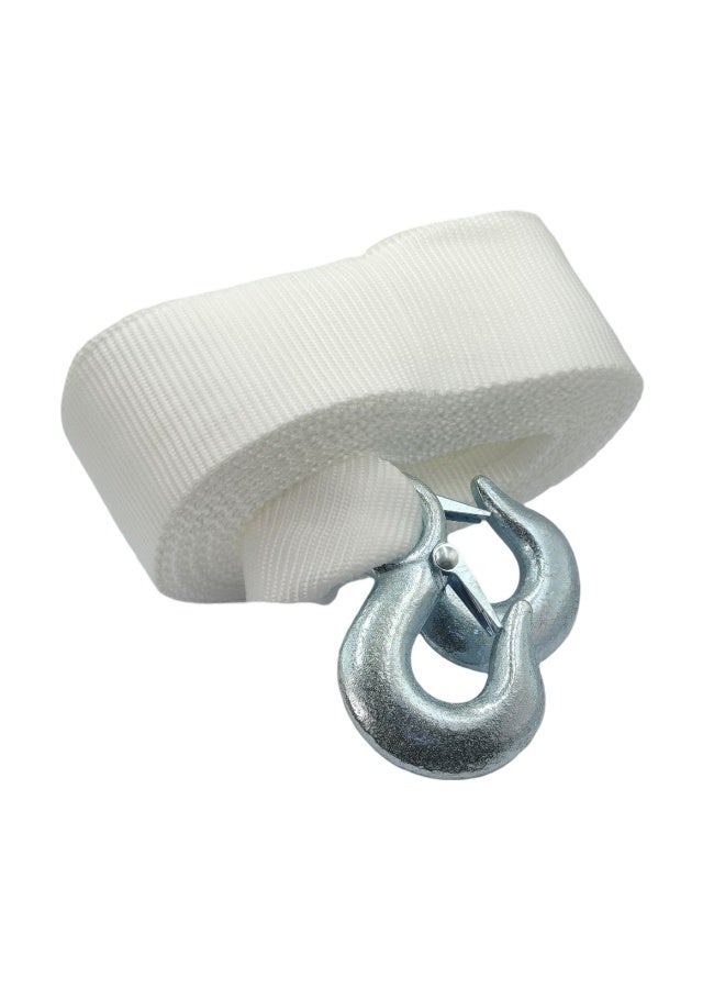 3 اكس ار حبل سحب قوي 3XR بطول 5 أمتار، يتحمل حتى 7500 كجم، وحزام من البولي بروبيلين بسمك 50 مم مع خطافات أمان من الفولاذ المطروق، وحزام سحب قوي للسيارات وسيارات الدفع الرباعي وسيارات الجيب والشاحنات الصغيرة والشاحنات الصغيرة ومركبات الدفع الرباعي، وحالات الأعطال على جانب الطريق والاستخدام على الطرق الوعرة. - Image 4