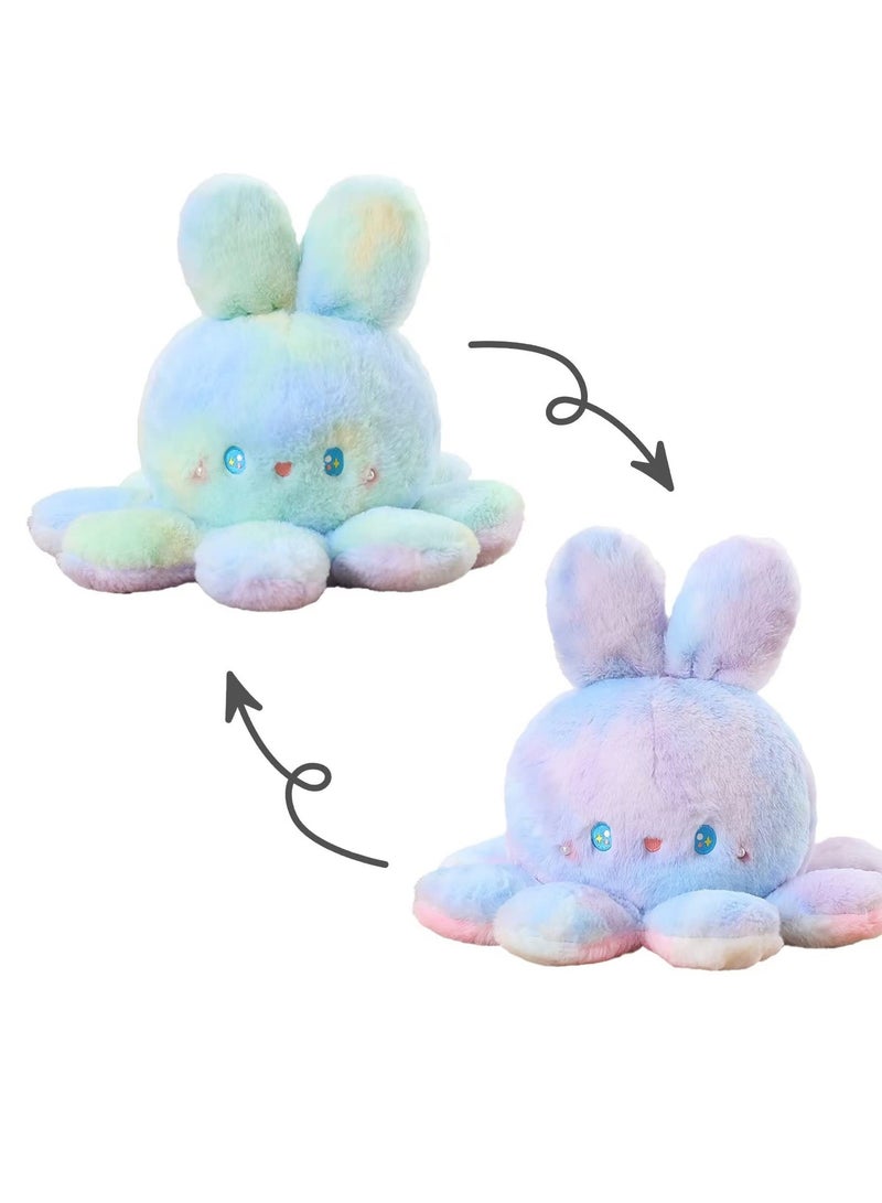 Excefore Cute Octopus Bunny Plush Toys, Reversible Octopus Plushie Bunny Stuffed Animal, Stuffed Animals Toys Dolls, Soft Stuffed Animal Octopus Rabbit Plushies Doll for Girls Boys - Image 1