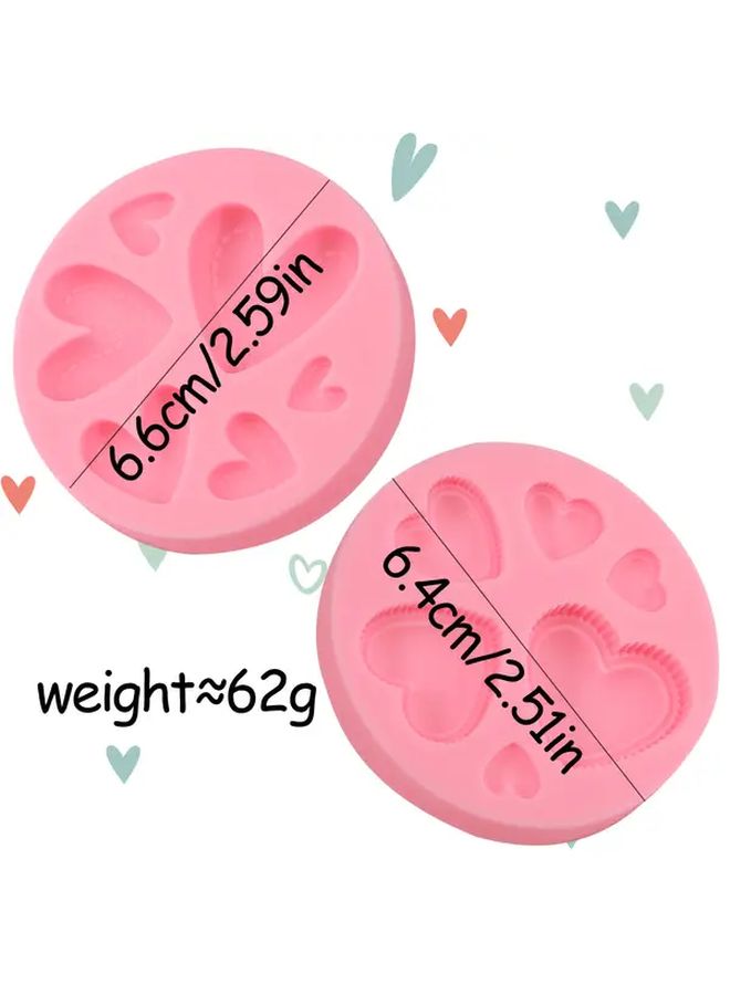 Heart Shaped Silicone Molds Model Y187 For Baking Cakes Candles Decorations - Image 3