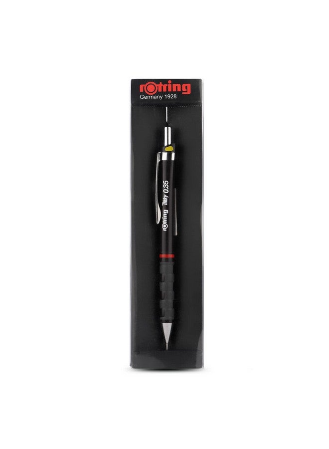 Rotring Rotring Tikky Mechanical Pencil,HB 0.35mm Lead, Black Plastic Body, Triangular Barrel Pencil  - Image 3