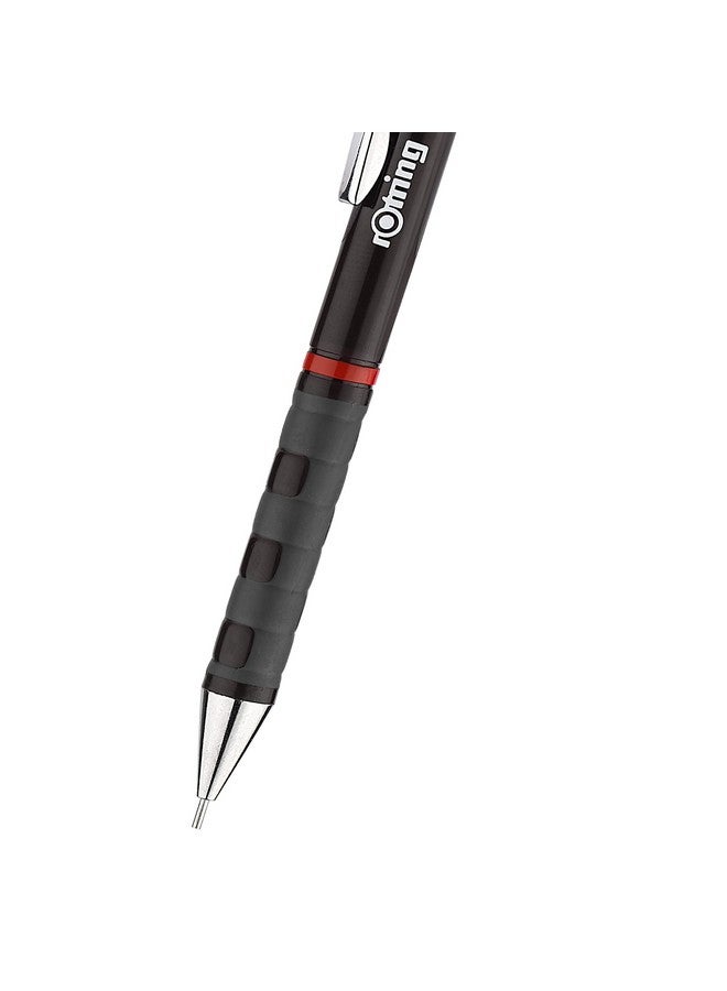 Rotring Rotring Tikky Mechanical Pencil,HB 0.35mm Lead, Black Plastic Body, Triangular Barrel Pencil  - Image 4