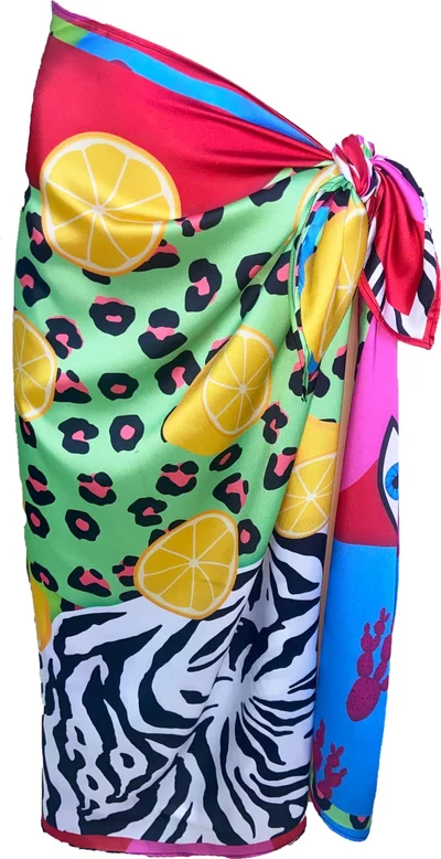 Bolder Elena Lemon Satin Pareo (No See-through)