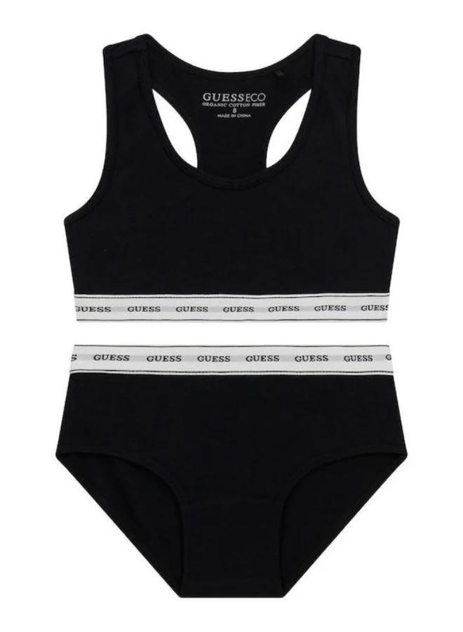 GUESS Kids Logo Band Vest and Brief Sets