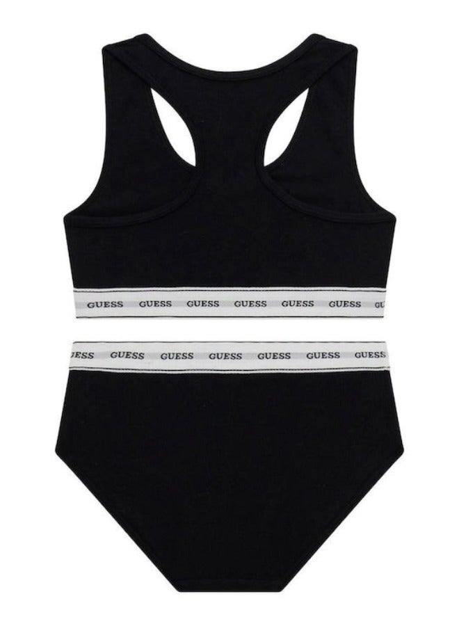 GUESS Kids Logo Band Vest and Brief Sets - Image 2