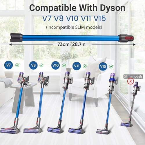 LBLVBNEWD Replacement Wand Quick Release Wand Compatible with Dyson V7 V8 V10 V11 V15 Stick Vacuum Cleaners Extension Vacuum Replacement Tube Blue - Image 3