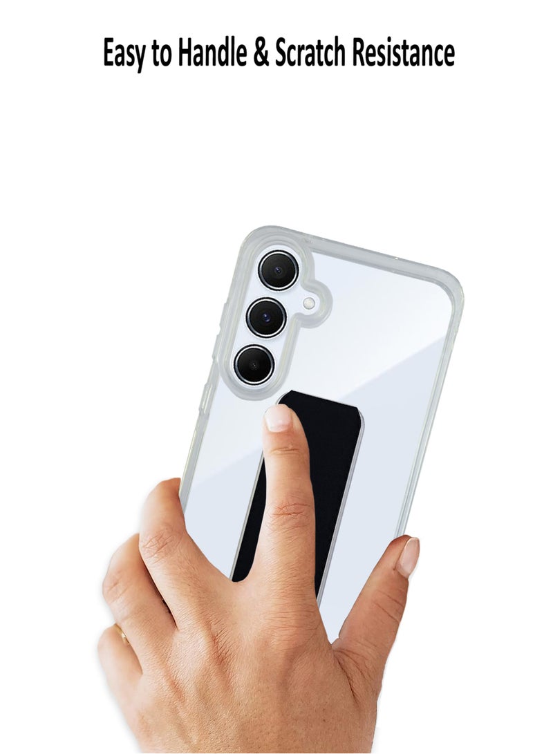 Waldic Samsung Galaxy A55 5G Case | Designed for Samsung Galaxy A55 5G | Slim TPU Airbag Bumper Shock Absorption Rubber Soft Silicone Case Cover Fit for Samsung Galaxy A55 5G | Black - Image 3