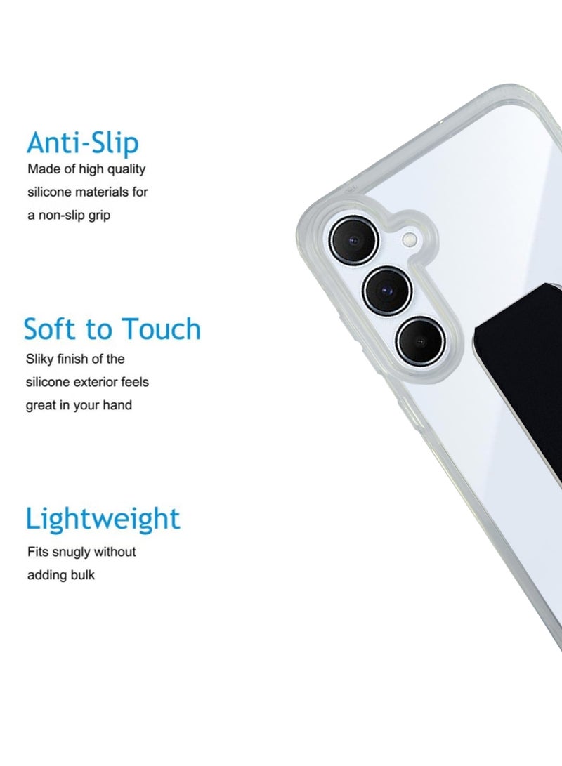 Waldic Samsung Galaxy A55 5G Case | Designed for Samsung Galaxy A55 5G | Slim TPU Airbag Bumper Shock Absorption Rubber Soft Silicone Case Cover Fit for Samsung Galaxy A55 5G | Black - Image 2