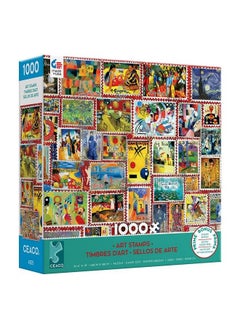 Ceaco Barbara Behr Stamps Art Stamps 1000 Piece Jigsaw Puzzle Grey  - Image 4