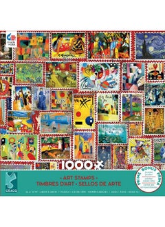 Ceaco Barbara Behr Stamps Art Stamps 1000 Piece Jigsaw Puzzle Grey  - Image 3