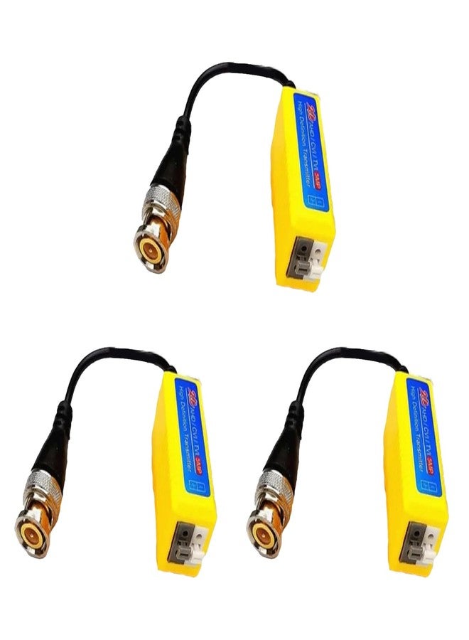 Atevon 4K 8MP Passive HD BNC Video Balun Pack of 1 – Transmitter via RJ45 Cable for AHD, TVI, CVI, CVBS Signal to CCTV, Camcorder, DSLR, Streaming, Teaching, Video Conferencing (Black) - Image 1