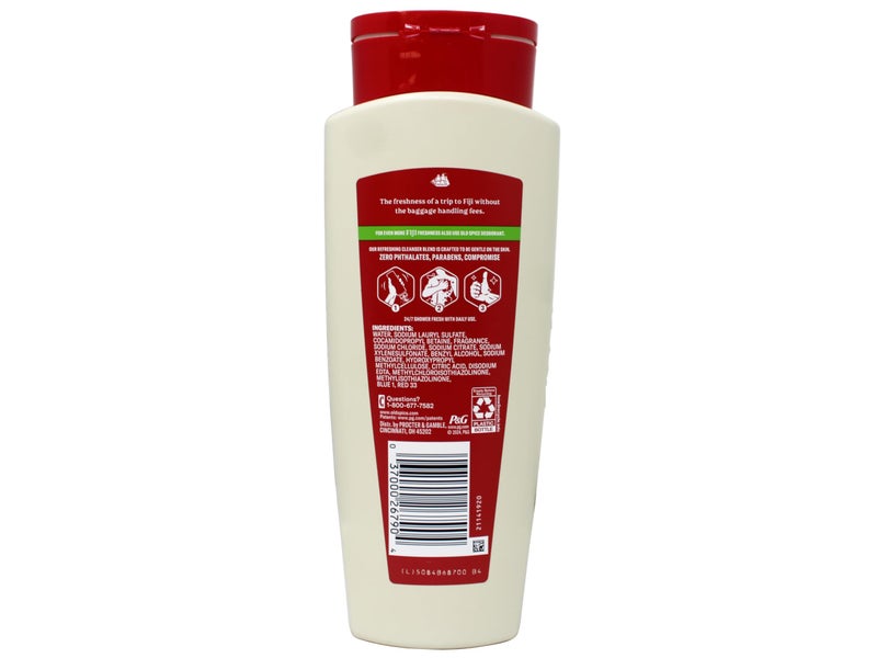 Old Spice Fresher Collection Fiji Scent Men's Body Wash 16 Oz (Pack of 3) - Image 4