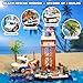Mov stone City 3 in 1 Truck Building Set Police Beach Rescue Fishing Dock Cargo Port Coastal Diorama Model Compatible with Lego City Sets for Teens Adults 750 Pieces - Image 4