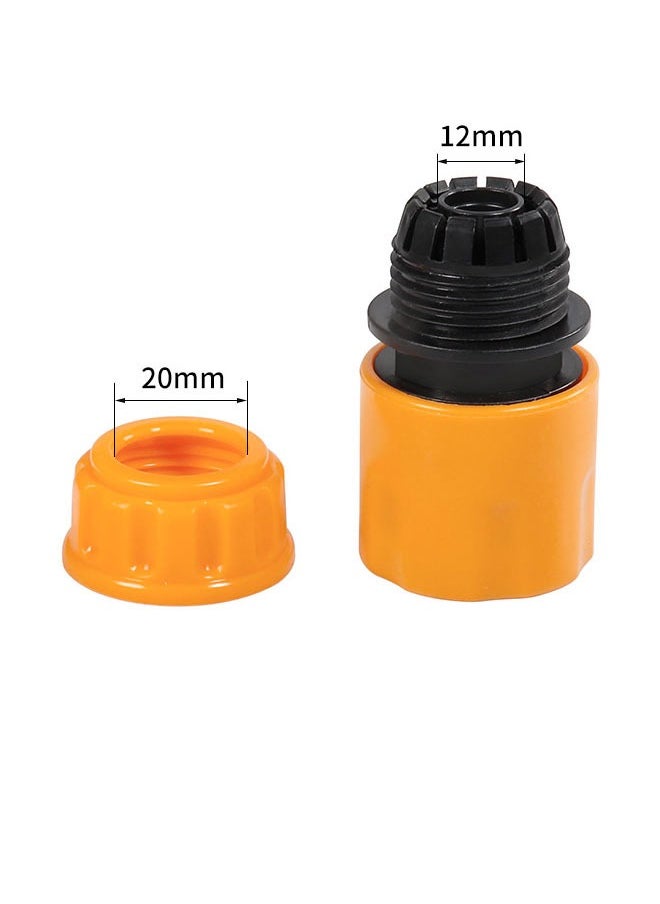ZVEV - 6 Pack Hose End Connector - Hose Pipe End Quick Connect fitting for 1/2 inch Hosepipe Tap End Quick Connector, Garden Irrigation Hose Pipe Quick Connectors Adaptors Garden Tools - Image 1