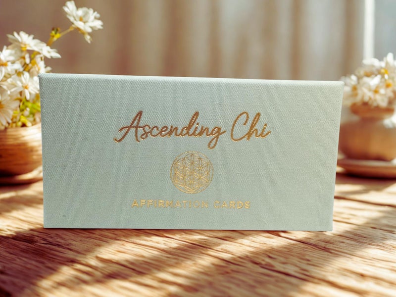Ascending Chi Sacred Geometry Spiritual and Mindful Affirmation Cards Deck with Display Stand, Daily Affirmations for Inspiration, Mindfulness and Self Care, Spiritual Gifts for Women and Men - Image 5