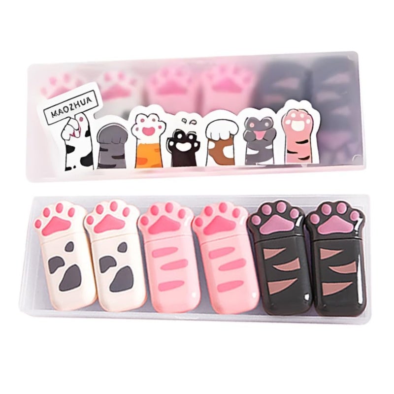PANDENNER white Corrcetion Tape,6 Pack Mini Japan Corrcetion Tape Pen,with Easy to Use Kawaii Cat Paw Applicator,Cute Stationery Set Kawaii Birthday Gifts set for Back to School Supplies - Image 1