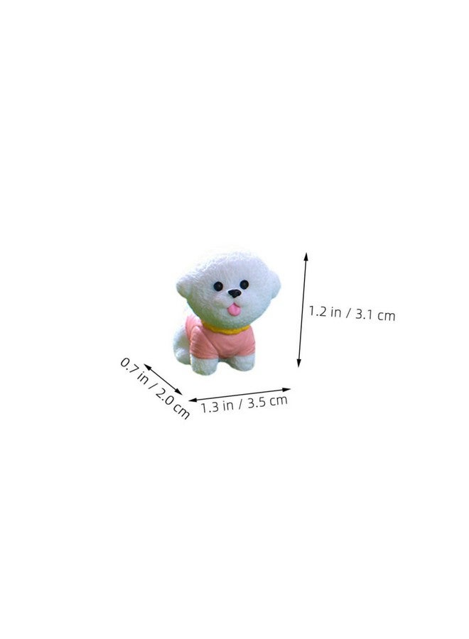 Toddmomy Mini Resin Dogs, 12pcs Realistic Puppy Figures Micro Dog Sculptures Mini Dog Figurines Playset for Garden Ornaments, 3.50X3.10X2.00CM - Image 2