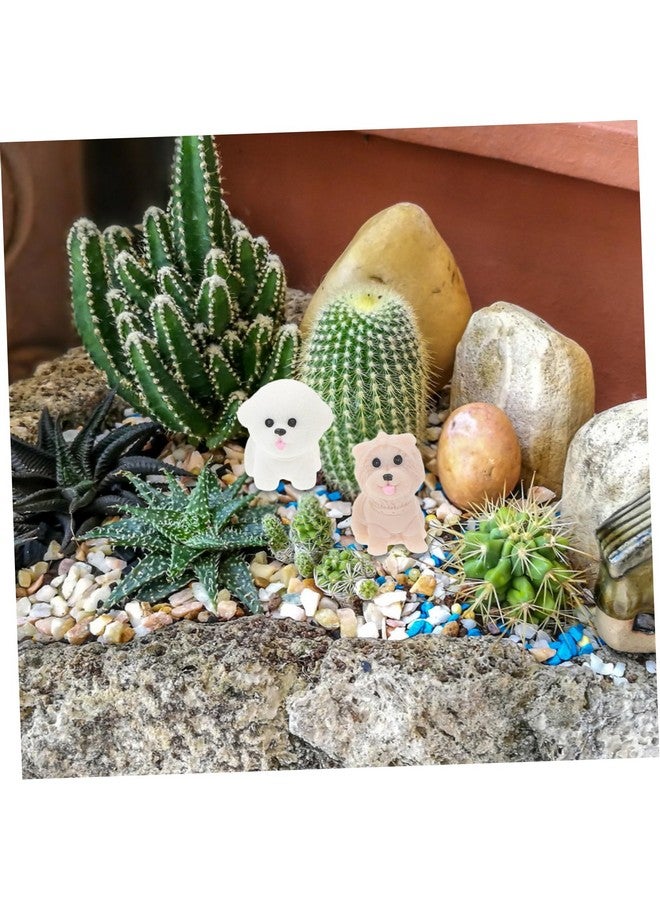 Toddmomy Mini Resin Dogs, 12pcs Realistic Puppy Figures Micro Dog Sculptures Mini Dog Figurines Playset for Garden Ornaments, 3.50X3.10X2.00CM - Image 3
