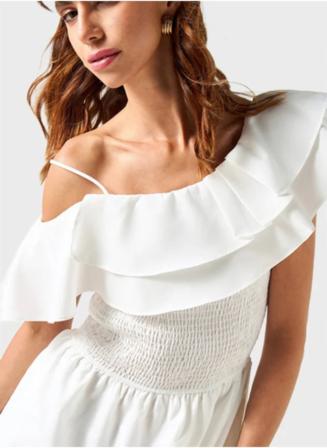 2Xtremz Off Shoulder Pocket Detail Dress