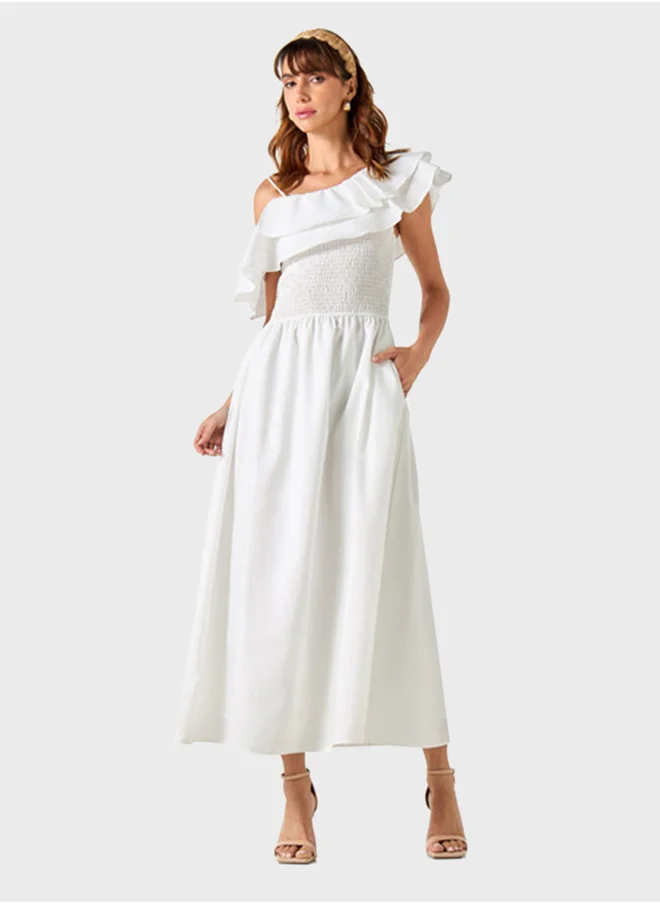 2Xtremz Off Shoulder Pocket Detail Dress
