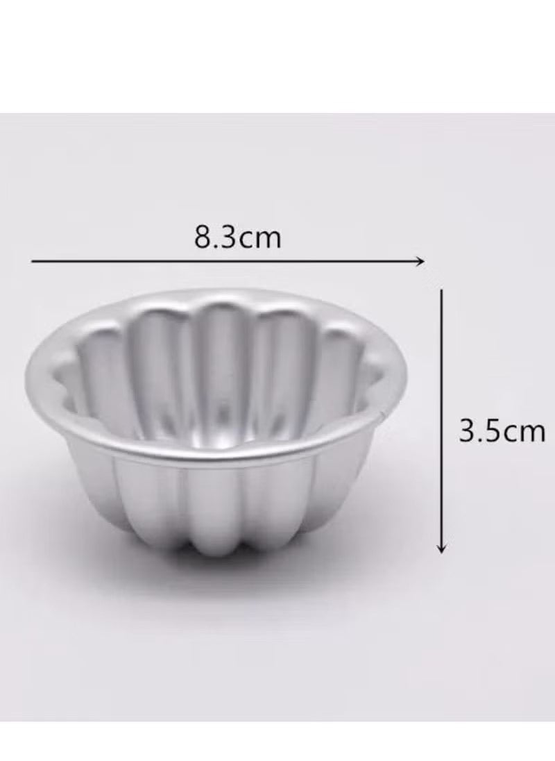 Realfrog Caramel Cream Mold Set of 6 Aluminum Authentic  - Image 2