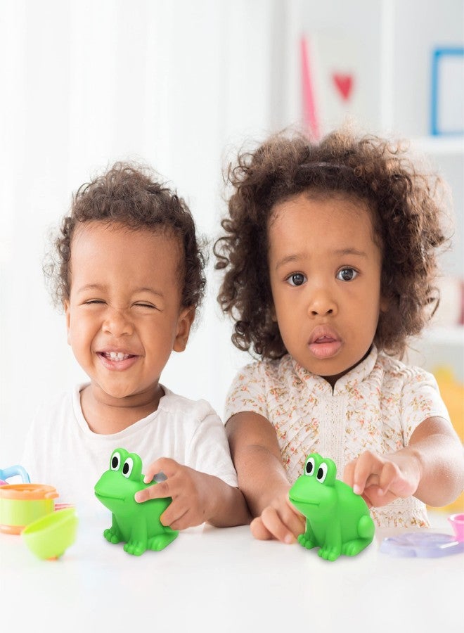 Puzzled DolliBu Frog Bath Buddy Squirter - Floating Green Frog Rubber Bath Toy, Fun Water Squirting Bathtime Play for Toddlers, Cute & Soft Animal Toy for The Bathtub, Beach & Pool for Girls & Boys - 3 Inch - Image 5