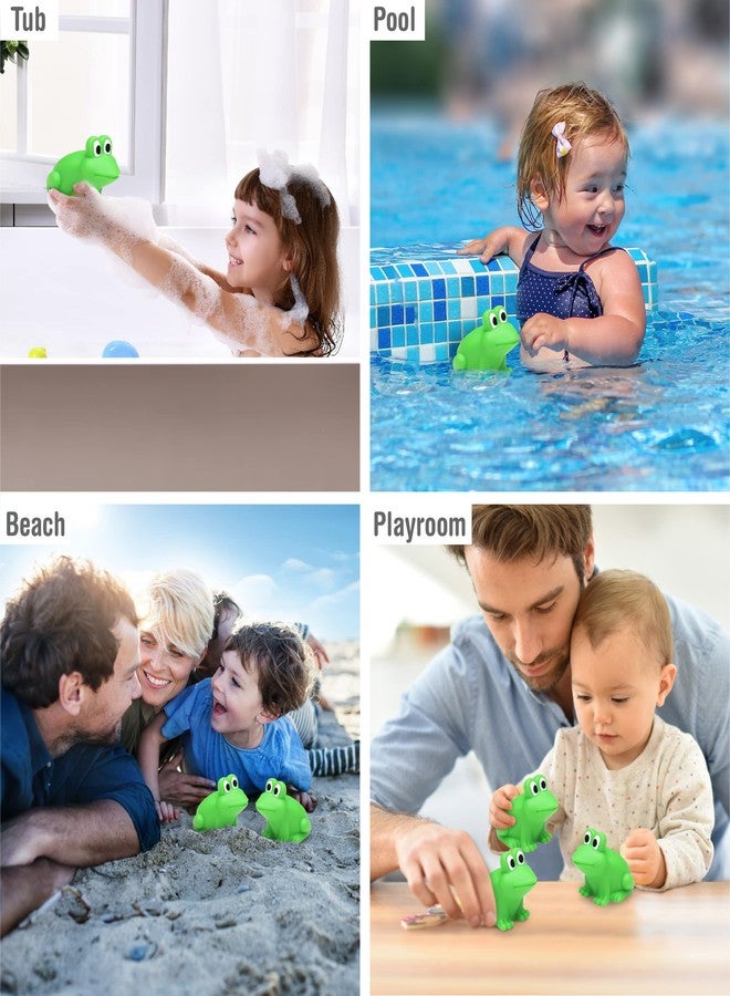 Puzzled DolliBu Frog Bath Buddy Squirter - Floating Green Frog Rubber Bath Toy, Fun Water Squirting Bathtime Play for Toddlers, Cute & Soft Animal Toy for The Bathtub, Beach & Pool for Girls & Boys - 3 Inch - Image 4