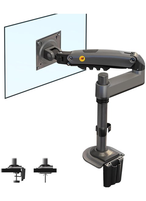 NB H100 Monitor Desk Mount Stand Full Motion Swivel Monitor Arm Gas Spring for 17''- 30'' Computer Monitor from 2kg to 9kg