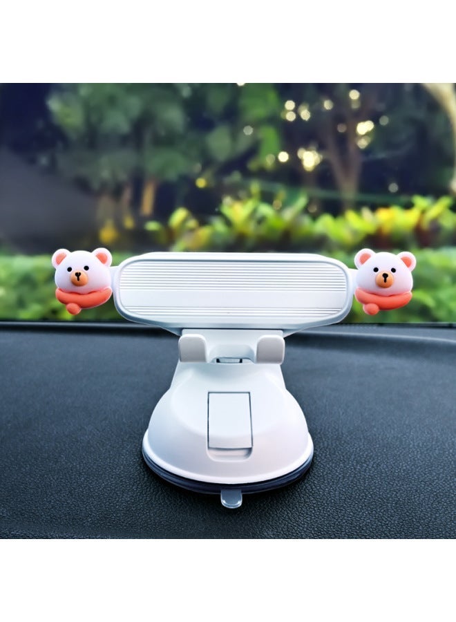 New Cute Cartoon Car Mobile Phone Holder Suction Cup Universal Anti-Shake Car Navigation Holder Can Be Shipped on Behalf of Others - Image 1