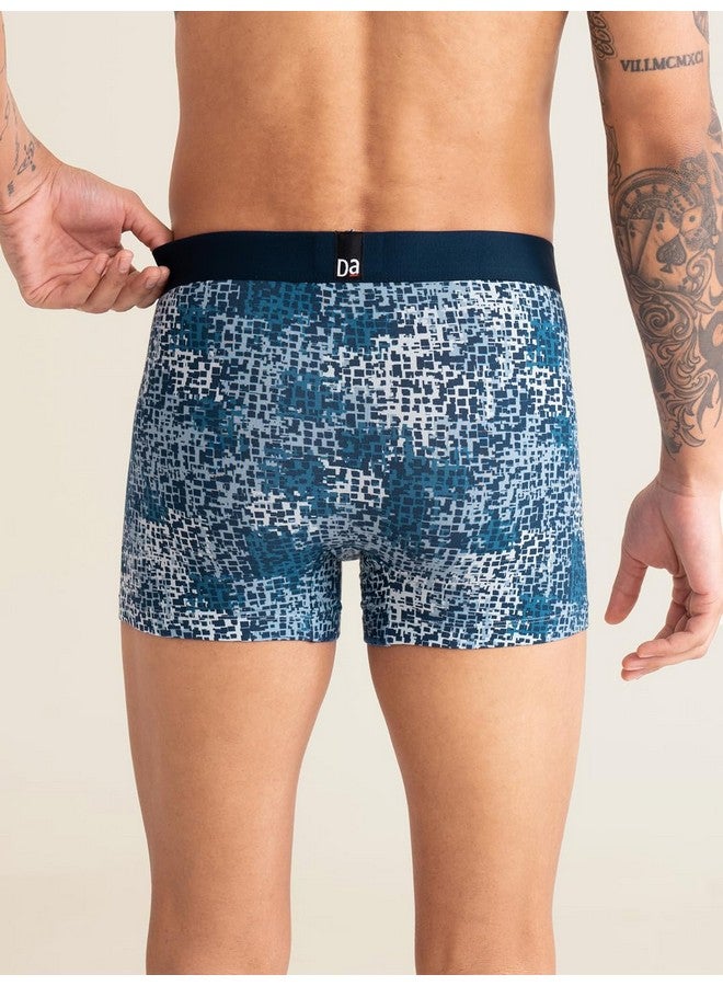 DAMENSCH Men's Regular Fit Printed Cotton Trunks | Combed Cotton, Stretchy Fabric Underwear for Men, Trunks for Men, Boxer Briefs for Men,Mens Underwear-Forest Biome,Soft Chambray,Tulipwood-L - Image 5