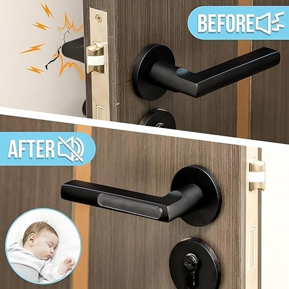 KRIDARSH KRIDARSH 6PCS Silicon Wall Protector 10Pcs Transparent 224 inch Strip Door Handle Bumper Soft Wall Protector Self Adhesive Door Knob for Wall Shield Guard Sliding Clear Door Bumpers Stopper Silencer  - Image 3