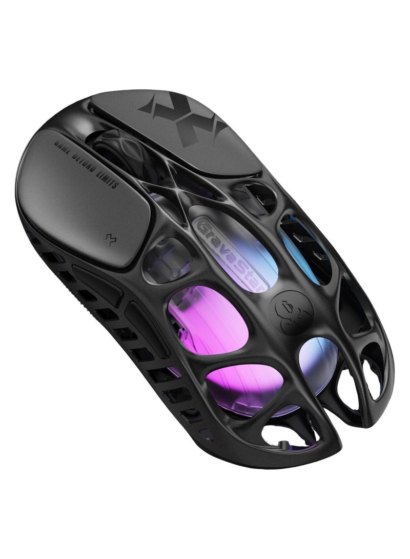 فيبكا Mercury X Wireless Gaming Mouse – 49g Ultra-Light, 32,000 DPI, PAW3950 Sensor, RGB, Tri-Mode, 1000Hz Polling, Programmable Buttons - Image 1