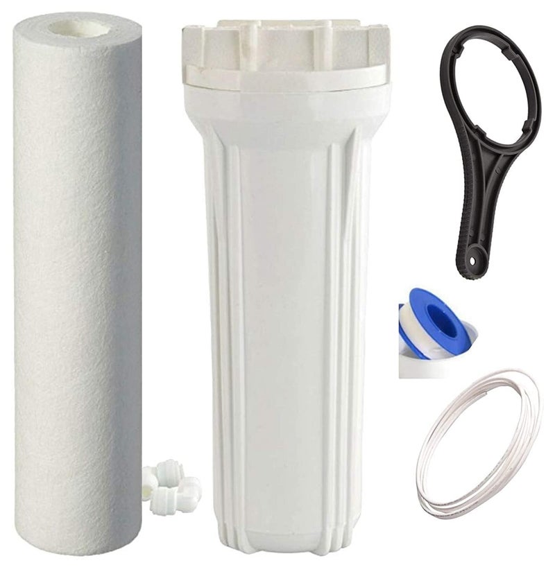 Dissora Pre Filter Housing Bowl Set with PP Spun Candle Compatible with All Brands RO UV UF Water Purifier - Image 1
