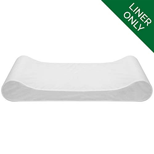 Furhaven Dog Bed Liner WaterResistant Contour Luxe Lounger Foam Mattress Protector Cover White Large - Image 3