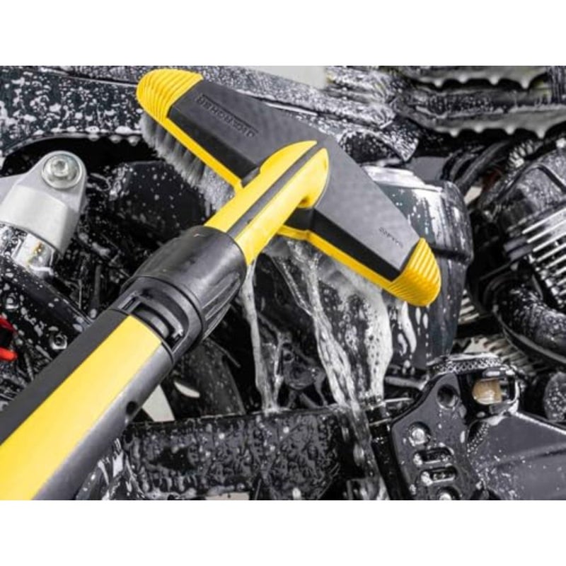 فرشاة غسيل متوافقة مع غسالات الضغط Karcher K2-K7، فرشاة تنظيف أفقية عالية الضغط مع أداة توزيع منظف مثالية للسيارات والباحات والتزيين وأثاث الحدائق - Image 2