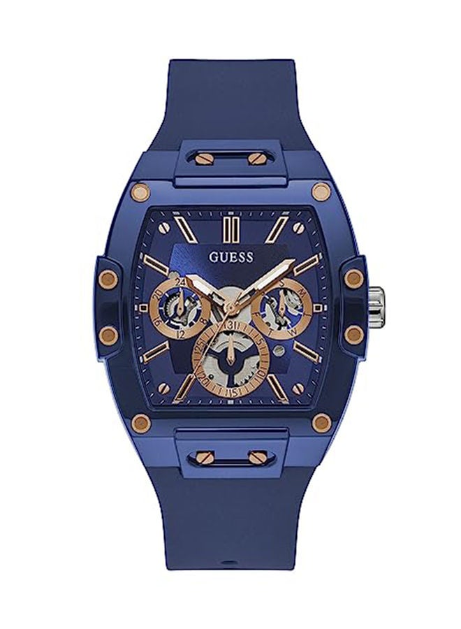 GUESS ساعة يد رجالية بعقارب من السيليكون - GW0203G7 - 43 ملم - Image 1