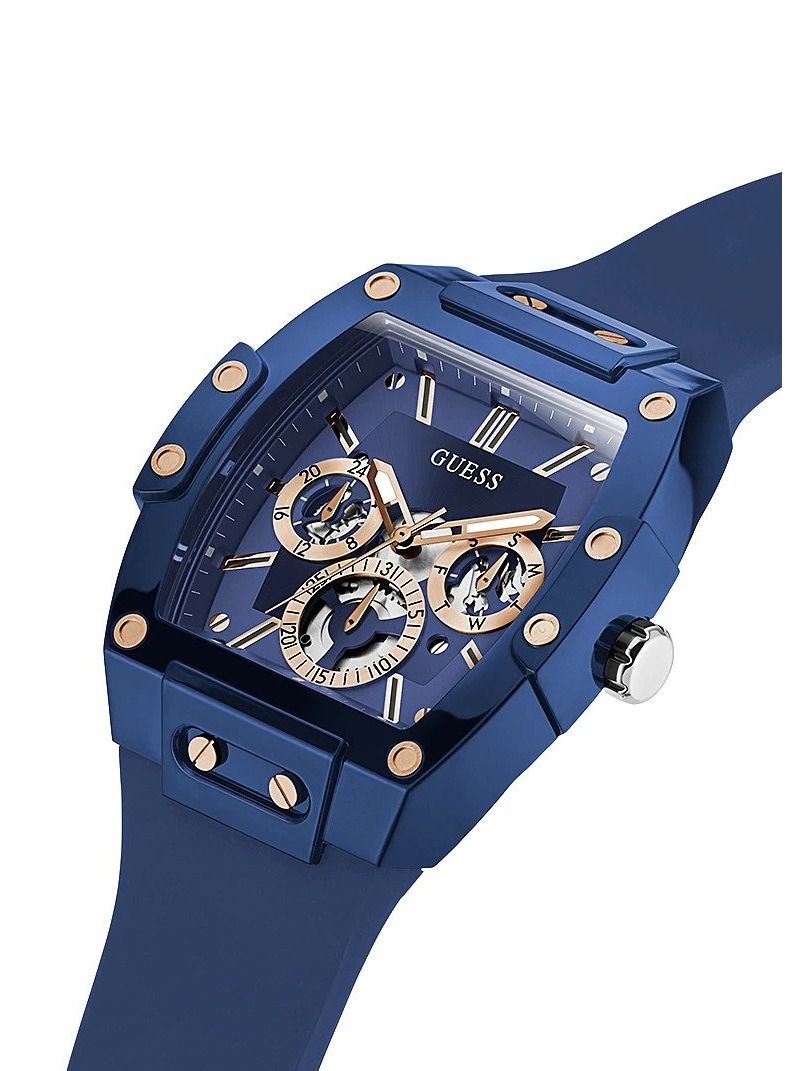 GUESS ساعة يد رجالية بعقارب من السيليكون - GW0203G7 - 43 ملم - Image 3