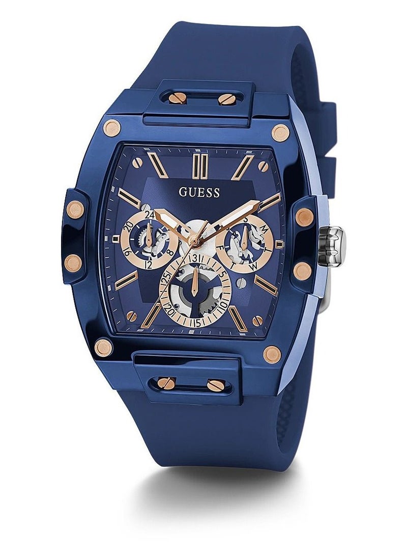 GUESS ساعة يد رجالية بعقارب من السيليكون - GW0203G7 - 43 ملم - Image 4