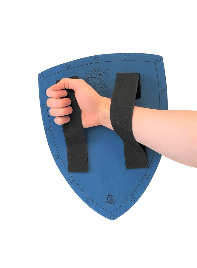 Liontouch Noble Knight Shield, Blue/Small | Medieval Pretend Play Foam Toy for Children with Golden Lion Theme | Safe Weapons & Battle Armor for Dress Up & Costumes - Image 5