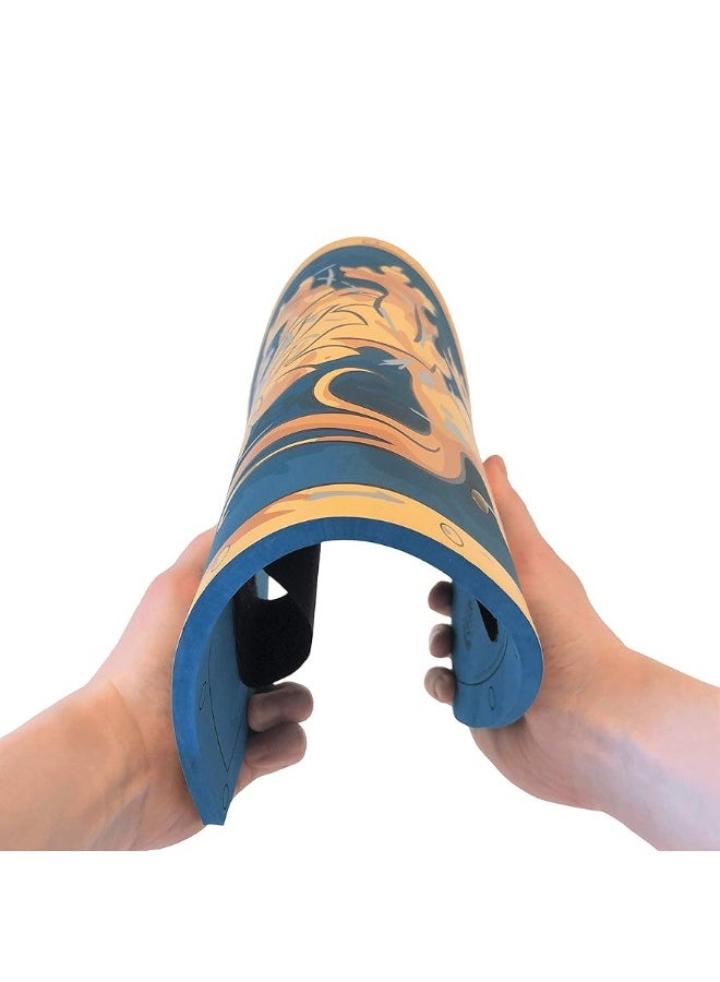 Liontouch Noble Knight Shield, Blue/Small | Medieval Pretend Play Foam Toy for Children with Golden Lion Theme | Safe Weapons & Battle Armor for Dress Up & Costumes - Image 2