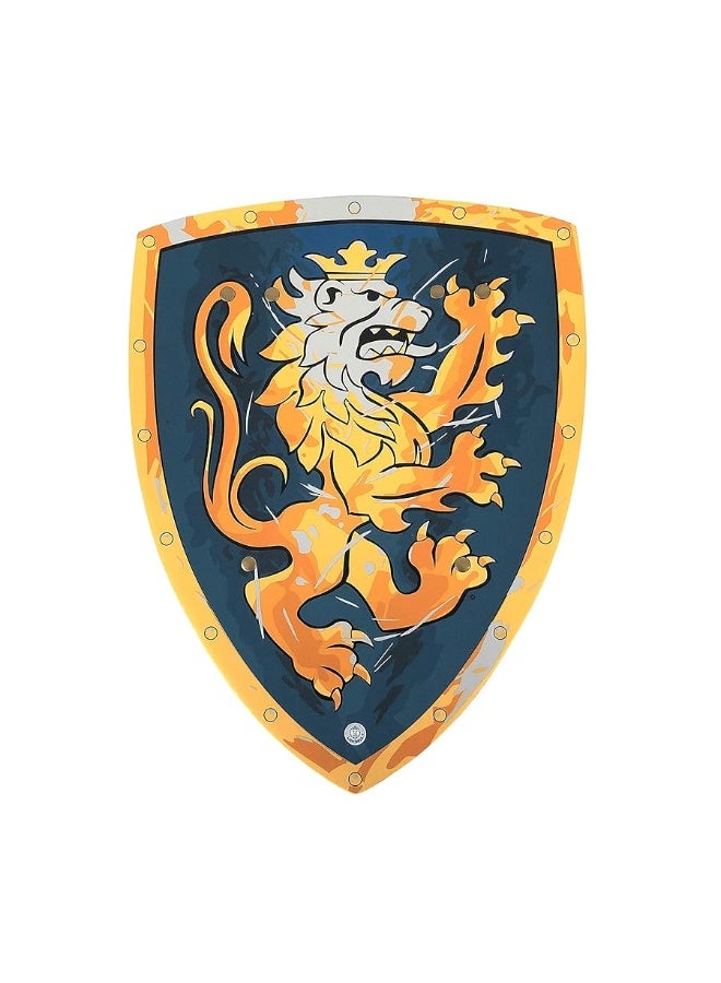Liontouch Noble Knight Shield, Blue/Small | Medieval Pretend Play Foam Toy for Children with Golden Lion Theme | Safe Weapons & Battle Armor for Dress Up & Costumes - Image 4