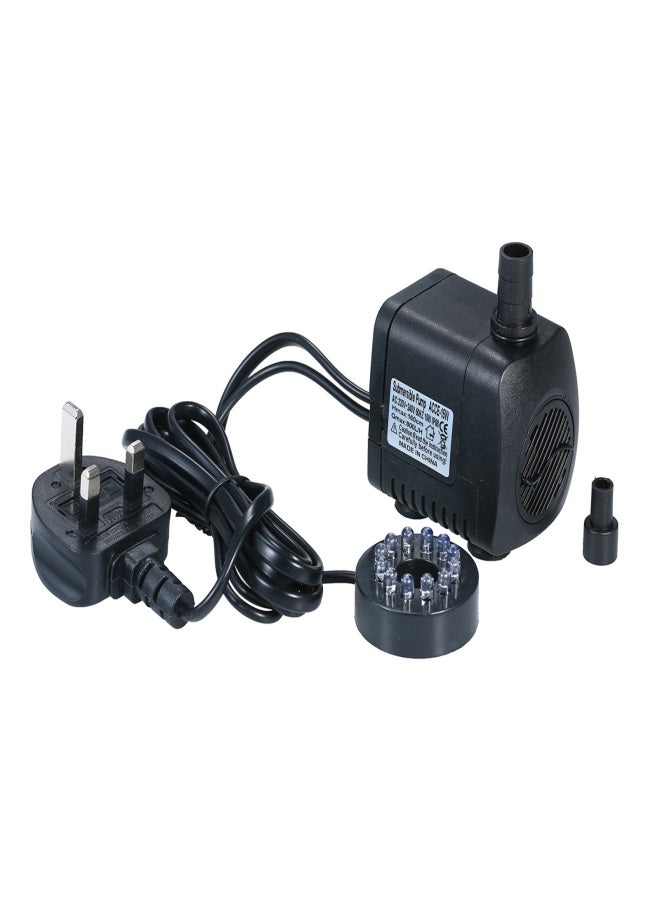 Generic LED Light Submersible Pump 800L/H Ultra-Quiet Aquarium Pond Tank Pool Water Fountain Pump UK Plug  - Image 1