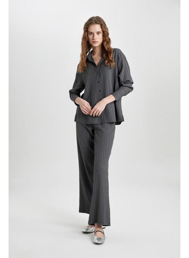 DeFacto Woman Wide Leg Woven Trousers - Image 1