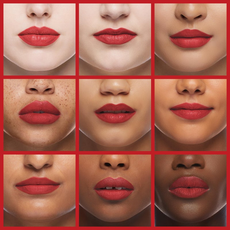 Oulac Red Matte Lipstick for Women, Classic Red Lip Stain Long Lasting Waterproof, No Transfer, Creamy High Pigmented Formula with Rose Oil, Vegan & Cruelty-Free, M02 - Image 4